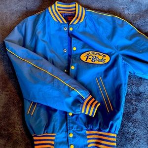 Vintage Saskatchewan varsity sports bomber jacket